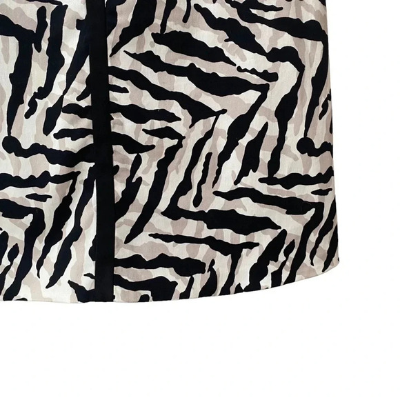 Karen Millen Zebra Print Cutout Back Dress 4 Black White Bodycon Cocktail - Picture 7 of 15